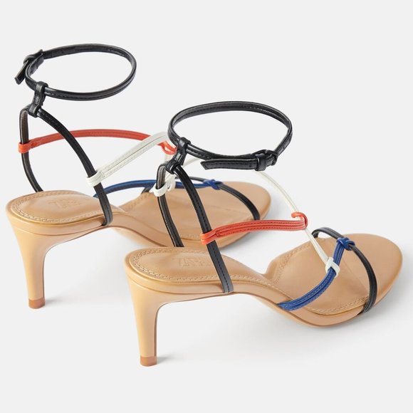 ZARA Strappy Heeled Sandals "AS SEEN ON Gal Gadot" - Picture 7 of 8